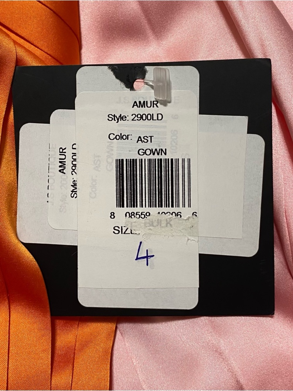 NWT AMUR Two-Tone Pleated Maxi Dress Size 4 - Picture 9 of 9
